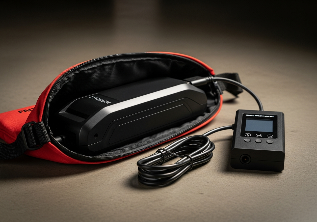 Smart charger + fire-safe charging bag