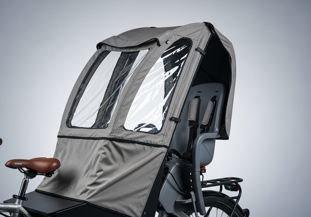 All-weather kids' canopy & rain cover — Tern Storm Shield Rain Canopy